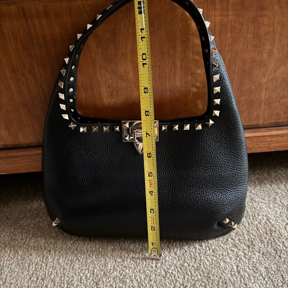 Valentino Garavani Rockstud Hobo Bag Flip Lock